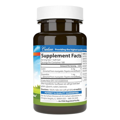 Luteina 6 Mg Antioxidante Vision Saludable 180 Capsulas Blandas