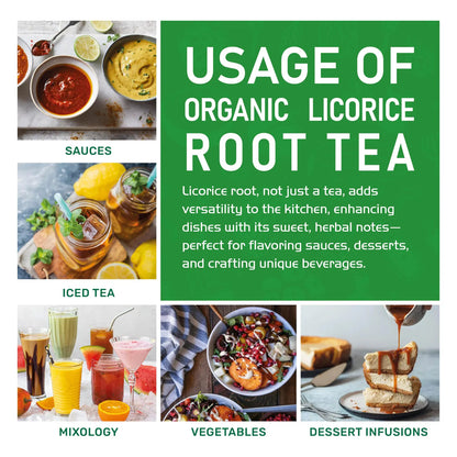 Té Orgánico De Raíz De Regaliz A Granel 450g Dulce Natural USDA