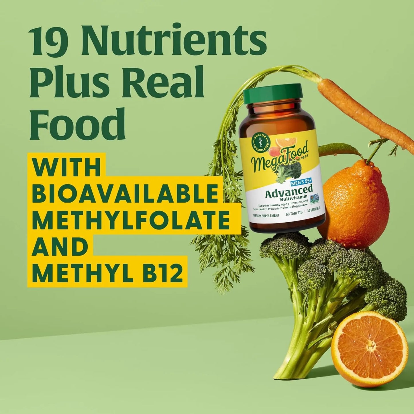 Multivitamínico Masculino 55 Años Zinc Salud Próstata Semillas Calabaza 60 Tabletas