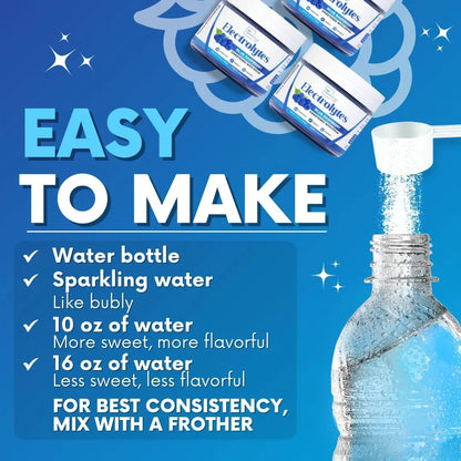 Polvo De Electrolitos Frambuesa Azul Zero Sugar Hidratacion Refrescante Somos Importaciones Gold