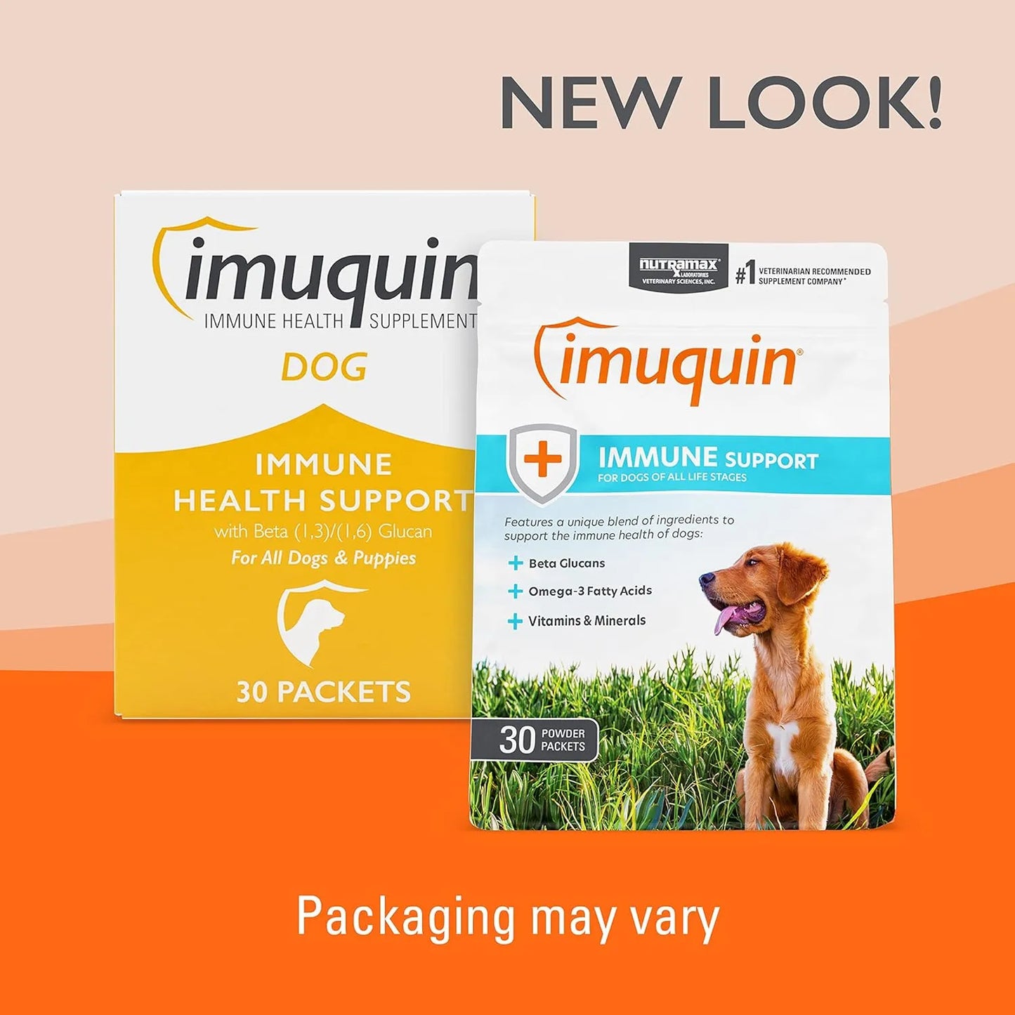 Suplemento Inmunologico Para Perros Con Beta Glucanos Y Omega 3 Nutramax Imuquin 30 Sobres