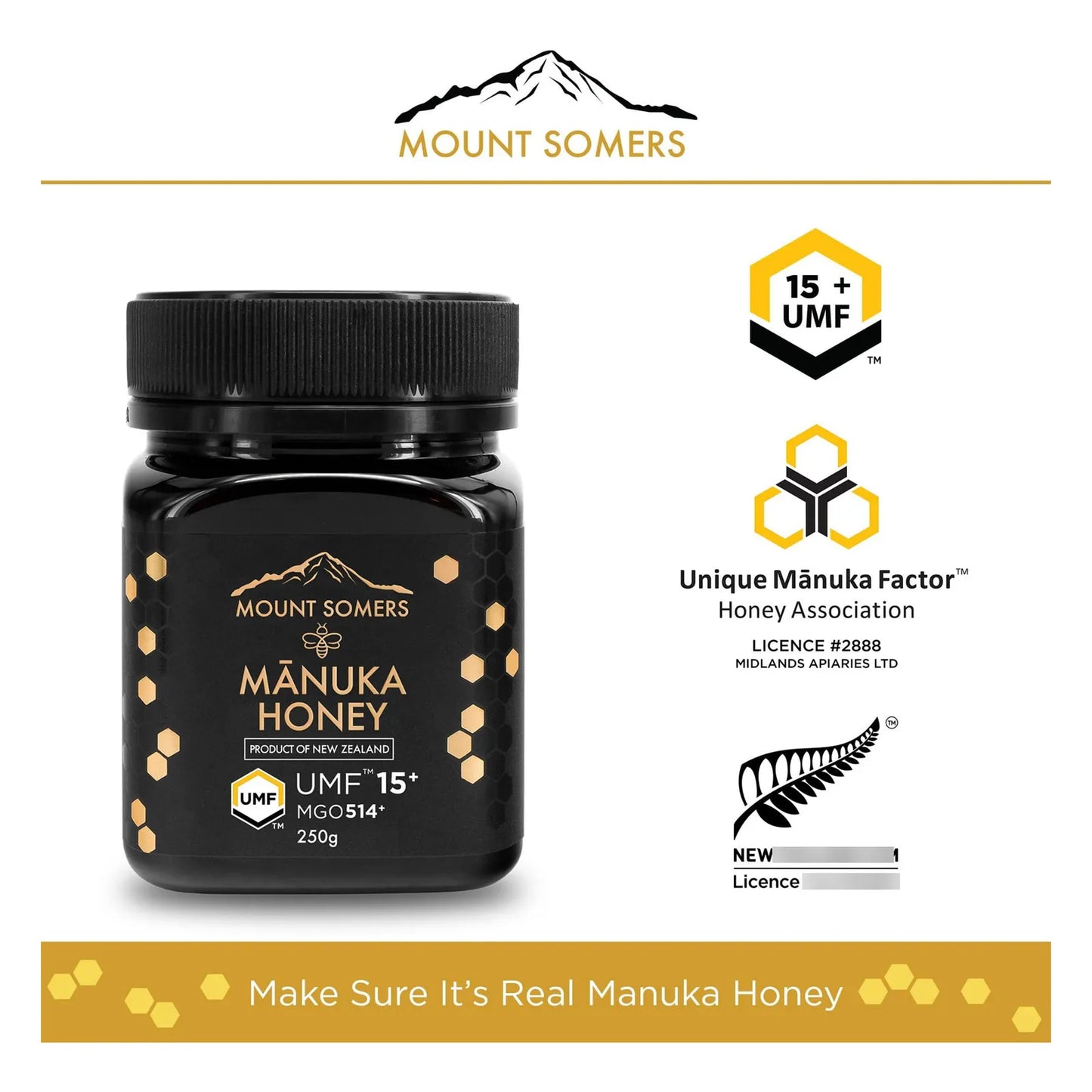 Miel De Manuka Premium MGO 514 UMF 15 100 Pura Nueva Zelanda Superalimento Natural
