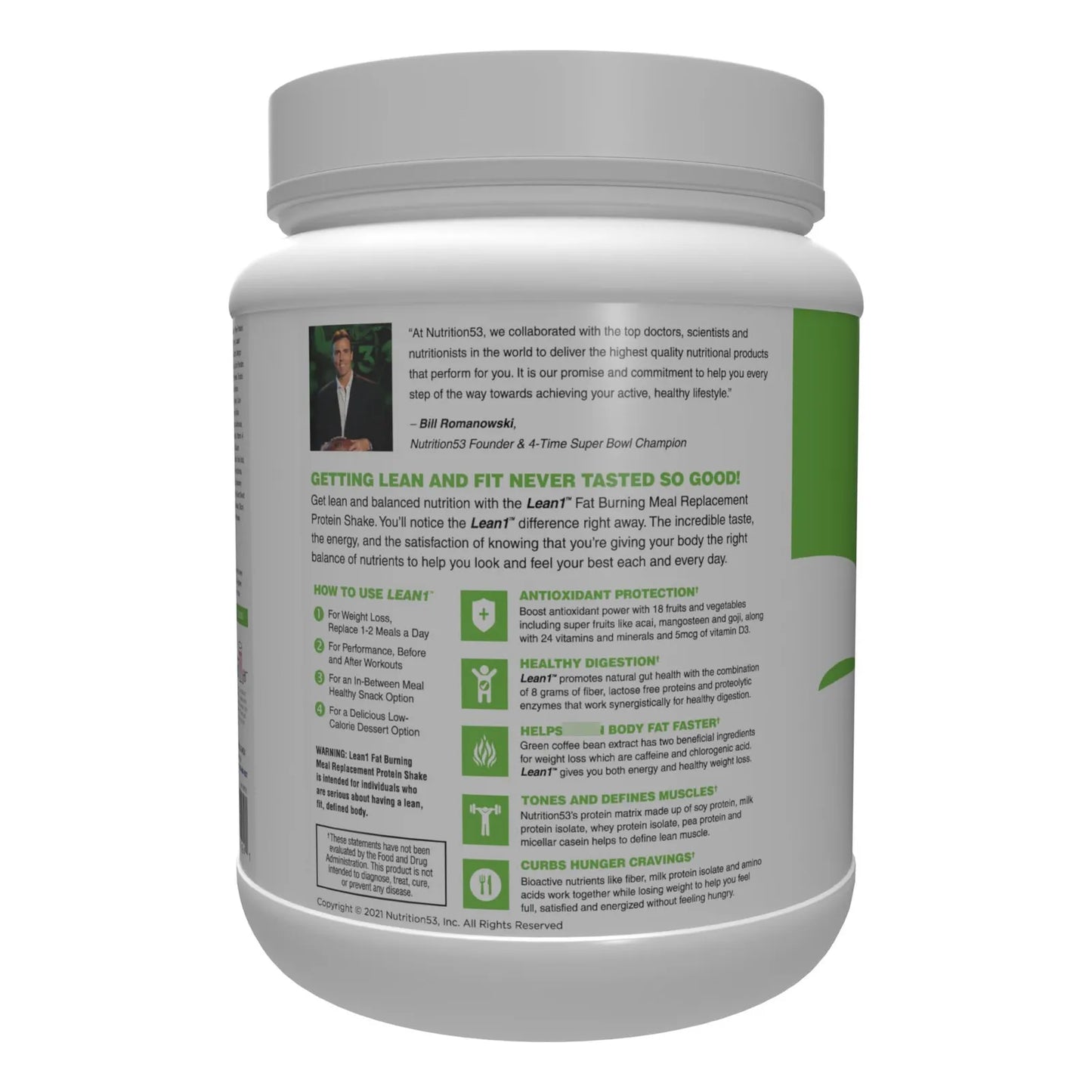 Suplemento Nutrition 53 Reemplazo De Comida Quema Grasas Sabor Fresa 1kg