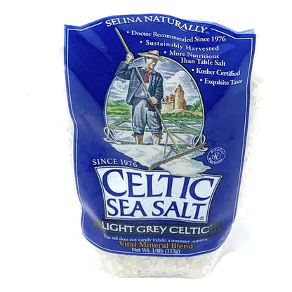 Sal Gruesa Gris Claro Celtic Sea 0 32 Onza Pura Y Natural
