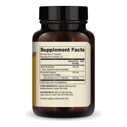 Beta Glucanos Fermentados 60 Capsulas Apoyo Inmune Certificado NSF