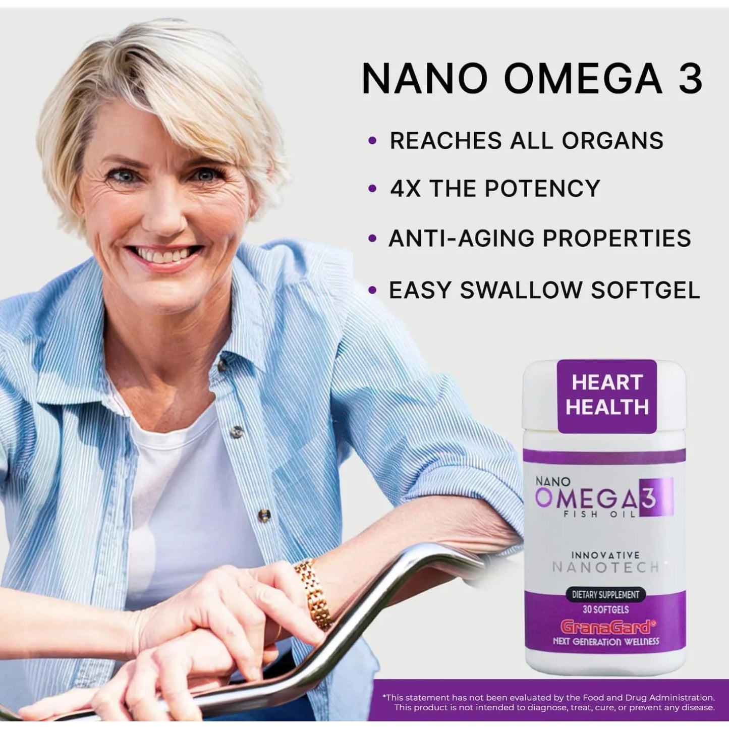 Omega 3 Nanotecnologico Epa Dha Salud Corazon Y Antienvejecimiento 60 Capsulas