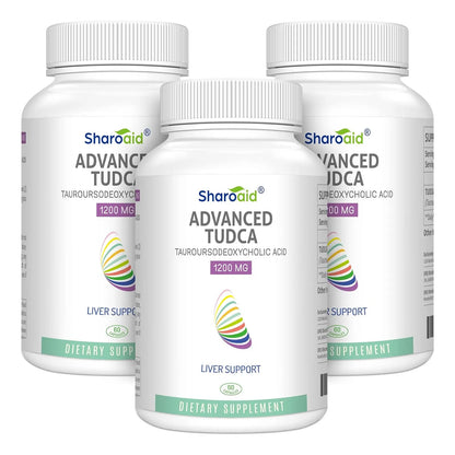 Suplemento TUDCA 1200 Mg Apoyo Hepático 180 Cápsulas Veganas