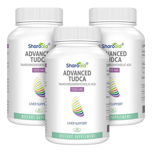 Suplemento TUDCA 1200 Mg Apoyo Hepático 180 Cápsulas Veganas