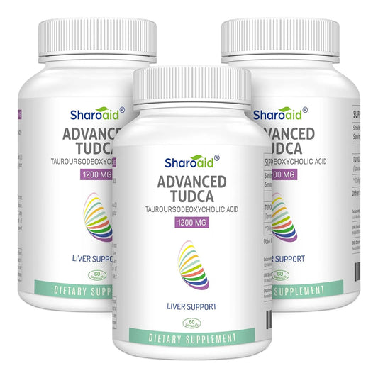 Suplemento TUDCA 1200 Mg Apoyo Hepático 180 Cápsulas Veganas
