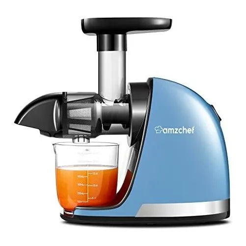 Extractor De Jugo Prensa En Frio Masticacion Lenta AMZCHEF Multifuncional 7 Espirales