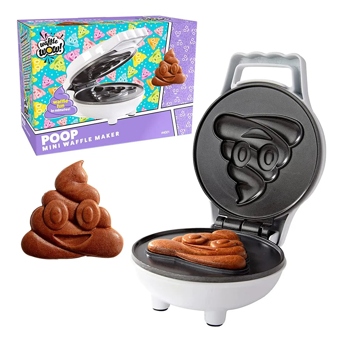 Mini Wafflera Poop Emoji Haz Divertidos Gofres En Forma De Caca En Min ...