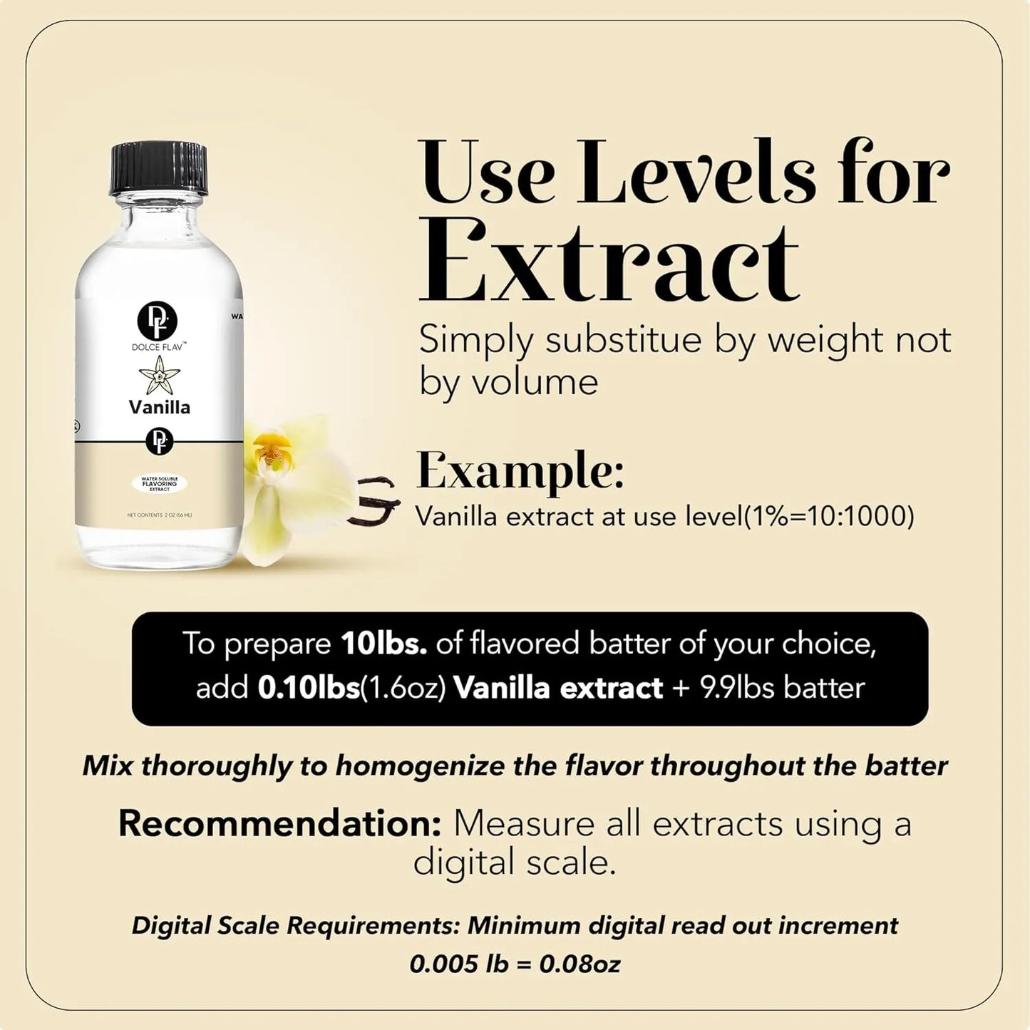 Extracto De Vainilla 60 Ml Premium Sin Azúcar Ideal Para Postres Y Bebidas
