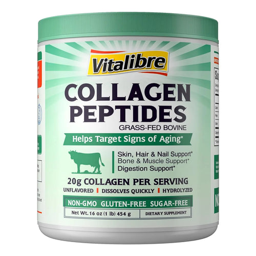 Péptidos De Colágeno En Polvo Tipo I Y III Piel Cabello Uñas Huesos Sin Sabor