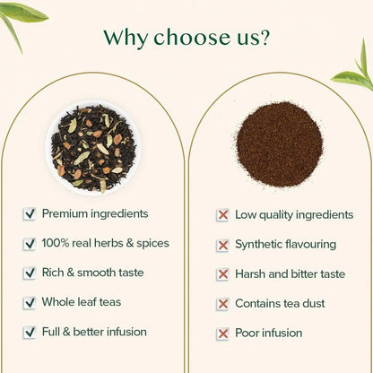 Té Masala Chai Vainilla Hoja Suelta 100g VAHDAM Deliciosa Mezcla Especiada