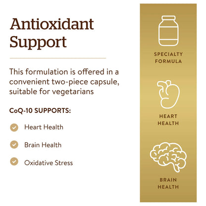 Capsulas Vegetales Coenzima Q10 200 Mg 60 Unidades Antioxidante Corazon Vegano Sin Gluten