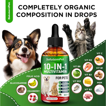 Multivitaminas Esenciales Para Perros Y Gatos Mezcla Nutriti Importado Estados Unidos