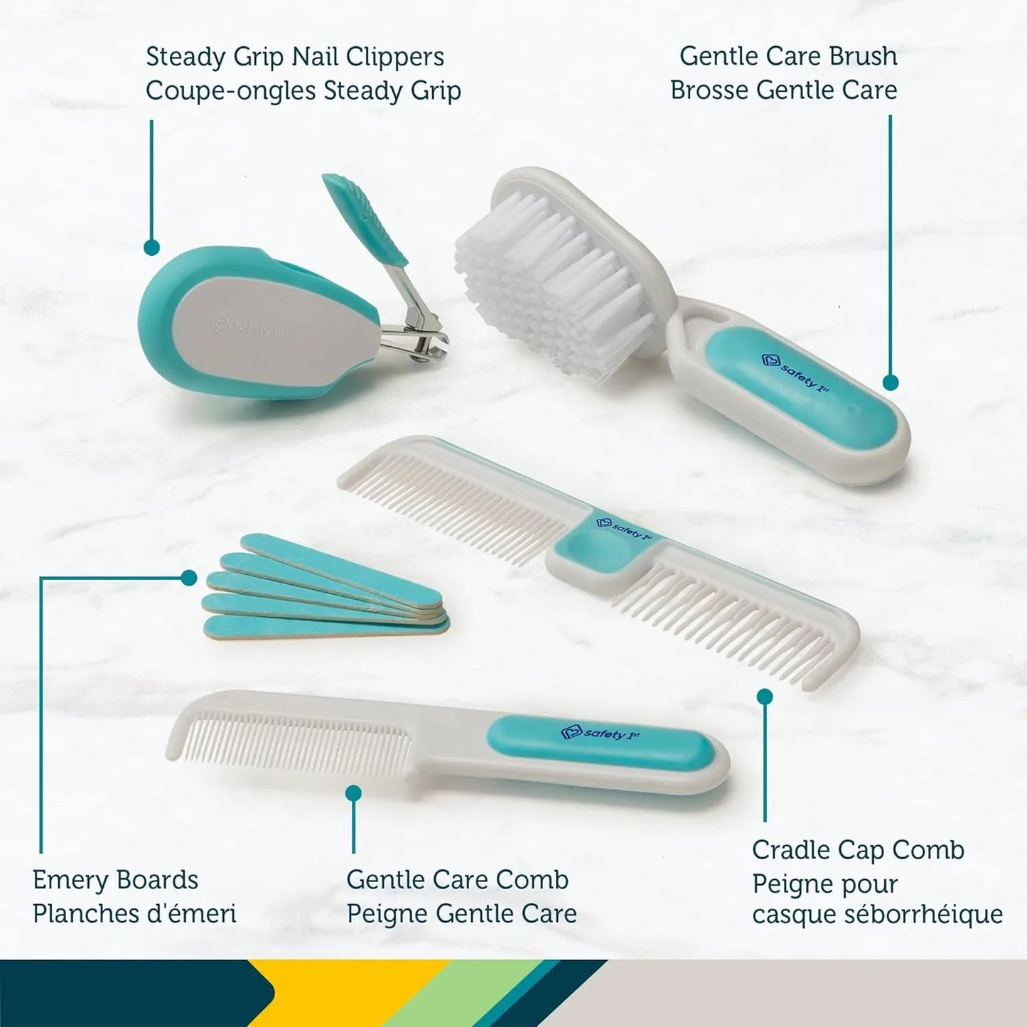 Kit De Cuidado De Bebé Deluxe 25 Piezas Azul Seguridad Y Comodidad