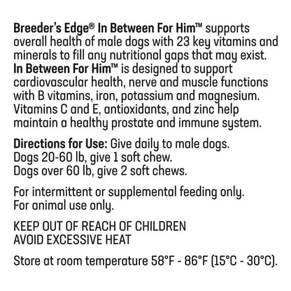 Multivitaminas Masculinas Para Perro Mediano Largo 90 Tabletas Revival Animal Health