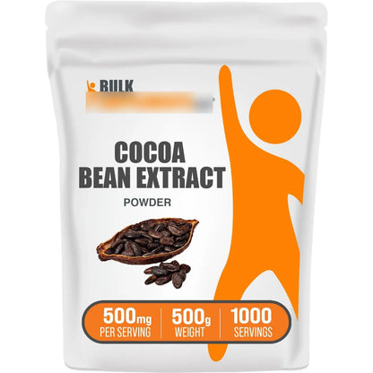 Extracto De Cacao Natural Sin Azucar 500 Mg Potencia Tu Mente Y Energia