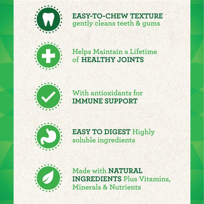 GREENIES Aging Care TEENIE Golosinas Naturales Para Cuidado Dental De Perros Pequeños 96 Unidades
