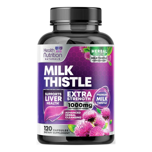 Extracto De Cardo Mariano Y Diente De León 1000 Mg Suplemento Hepático Natural