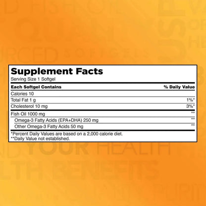 Aceite De Pescado 1000 Mg Con Acidos Grasos Omega 3 400 Cap - Imagen 7