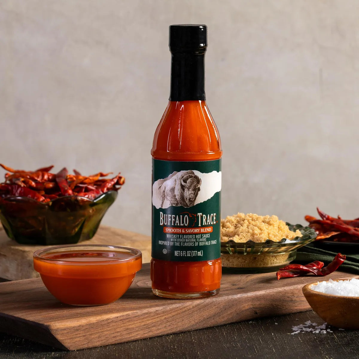 Salsa Picante Sabor Whisky Buffalo Trace 170ml Sabores Intensos