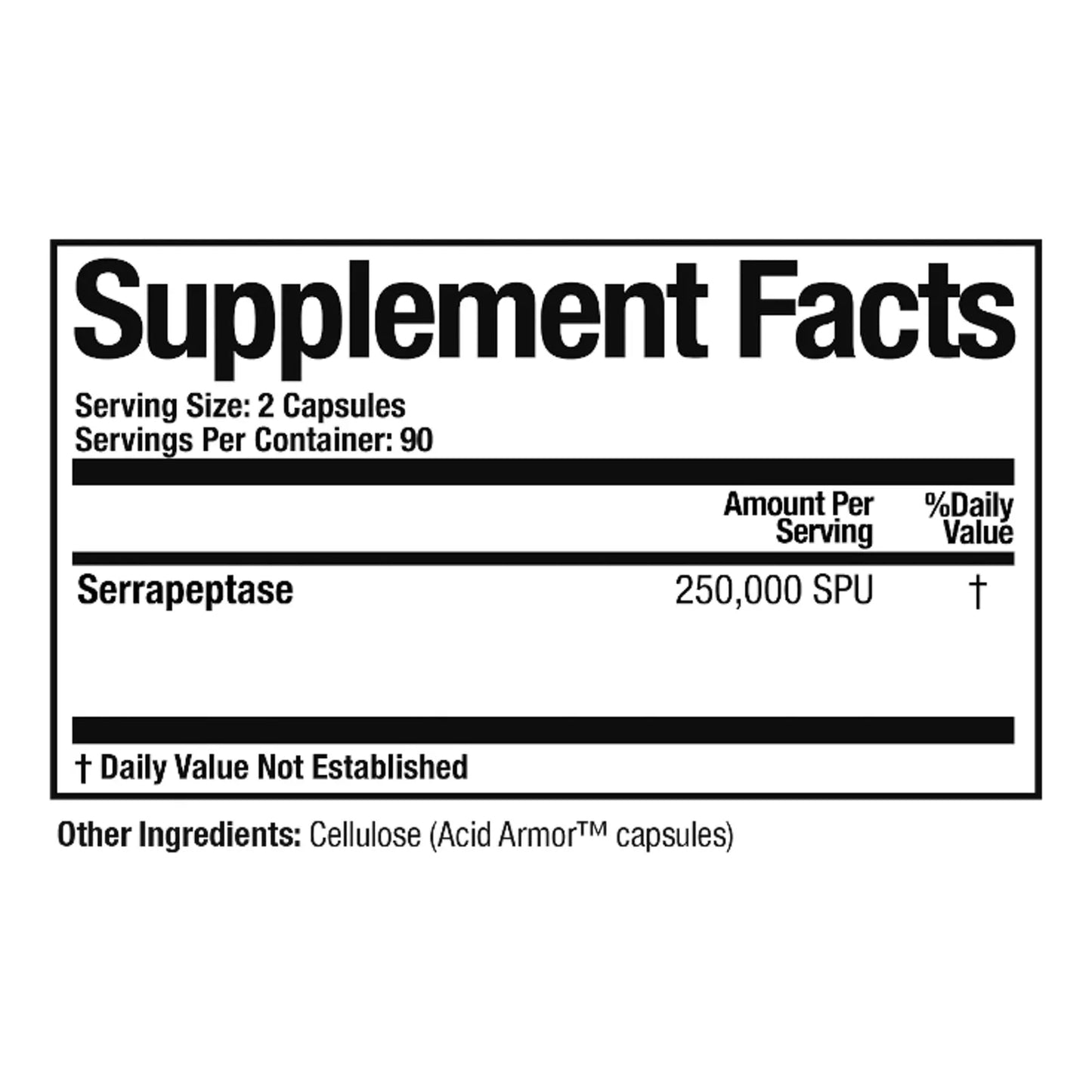 Serretia Serrapeptasa Apoyo Muscular Y Sinusal 180 Capsulas Enzima Pura