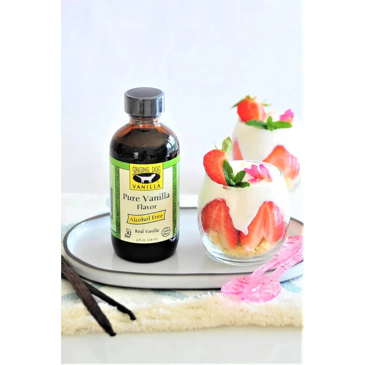 Extracto Puro De Vainilla Sin Alcohol 59.15 Ml Sabor Natural Intenso