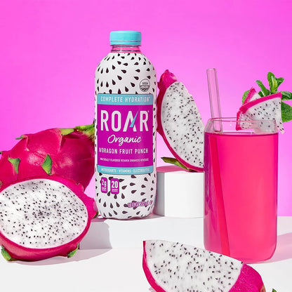 Bebida Orgánica Con Electrolitos Y Vitaminas Ponche De Fruta De Dragón 12 Unidades