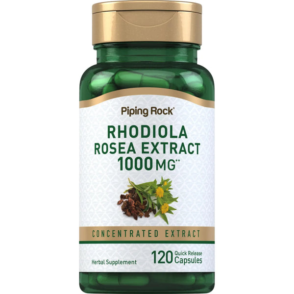 Extracto De Rhodiola Rosea 1000 Mg 120 Cápsulas Energía Natural