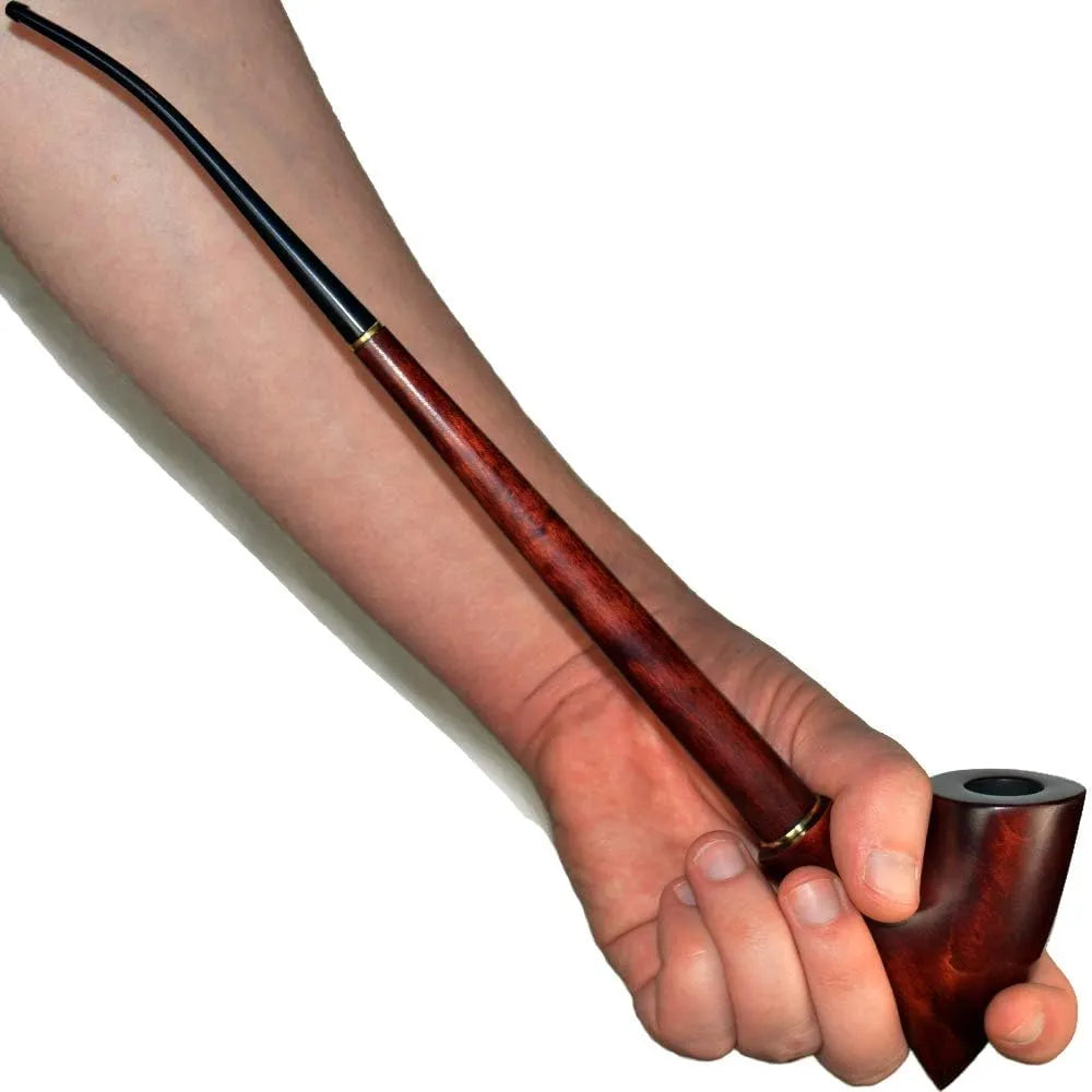 Pipa De Fumar Tabaco Churchwarden 33 5 Cm Madera De Pera Estilo Lotr