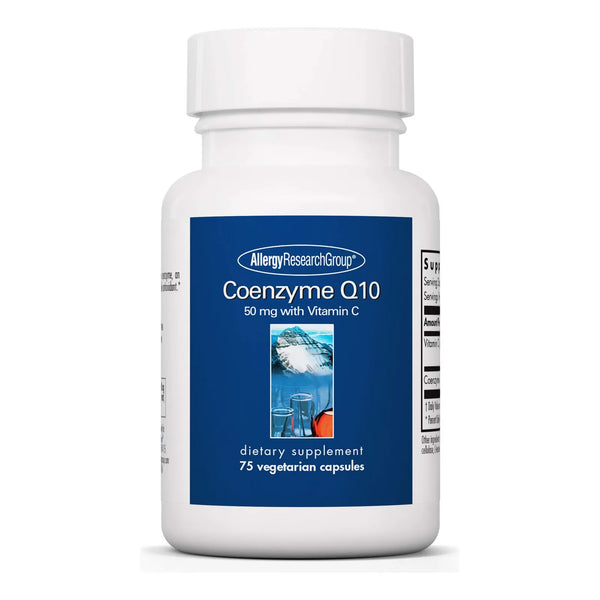 Coenzima Q10 50 Mg Con Vitamina C Antioxidante Salud Cardíaca Allergy Research Group