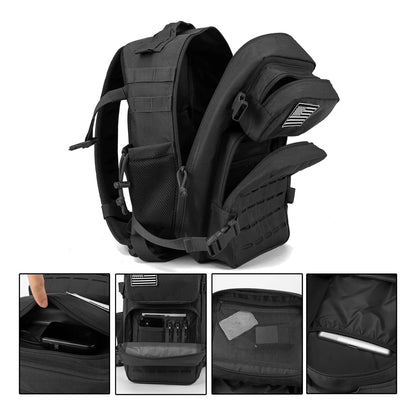 Mochila Tactica Militar QT&QY 35L 45L Resistente Al Agua Sistema Molle