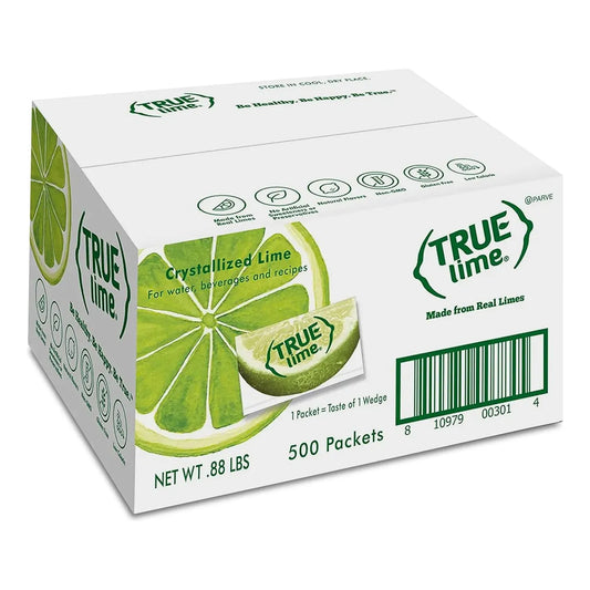 True Lime Potenciador De Agua 500 Sobres Sabor Lima Natural Sin Azúcar