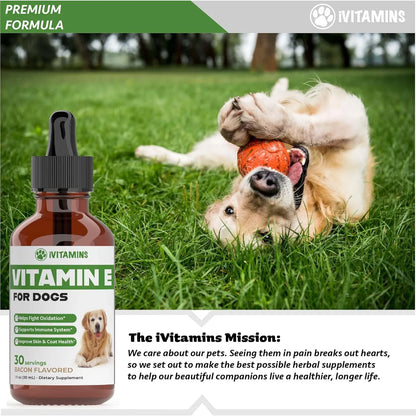 Vitamina E Natural Para Perros Aceite Antioxidante 100ml Sabor Tocino Importado