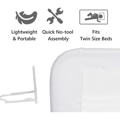 Protector Cama Doble Ajustable Malla Transpirable Seguridad Infantil