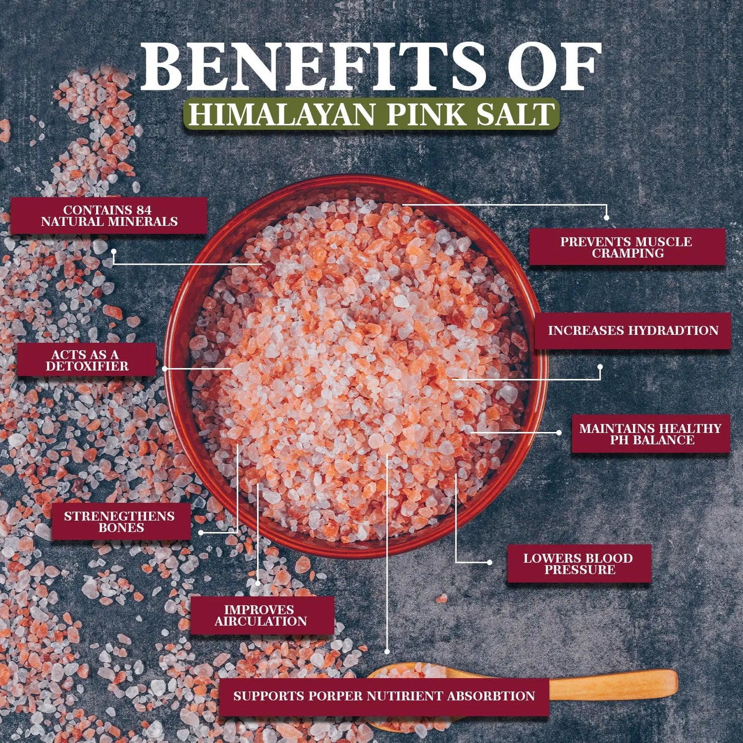 Sal Rosa Del Himalaya 2270g Grano Grueso Sin Omg Kosher Himalayan Chef