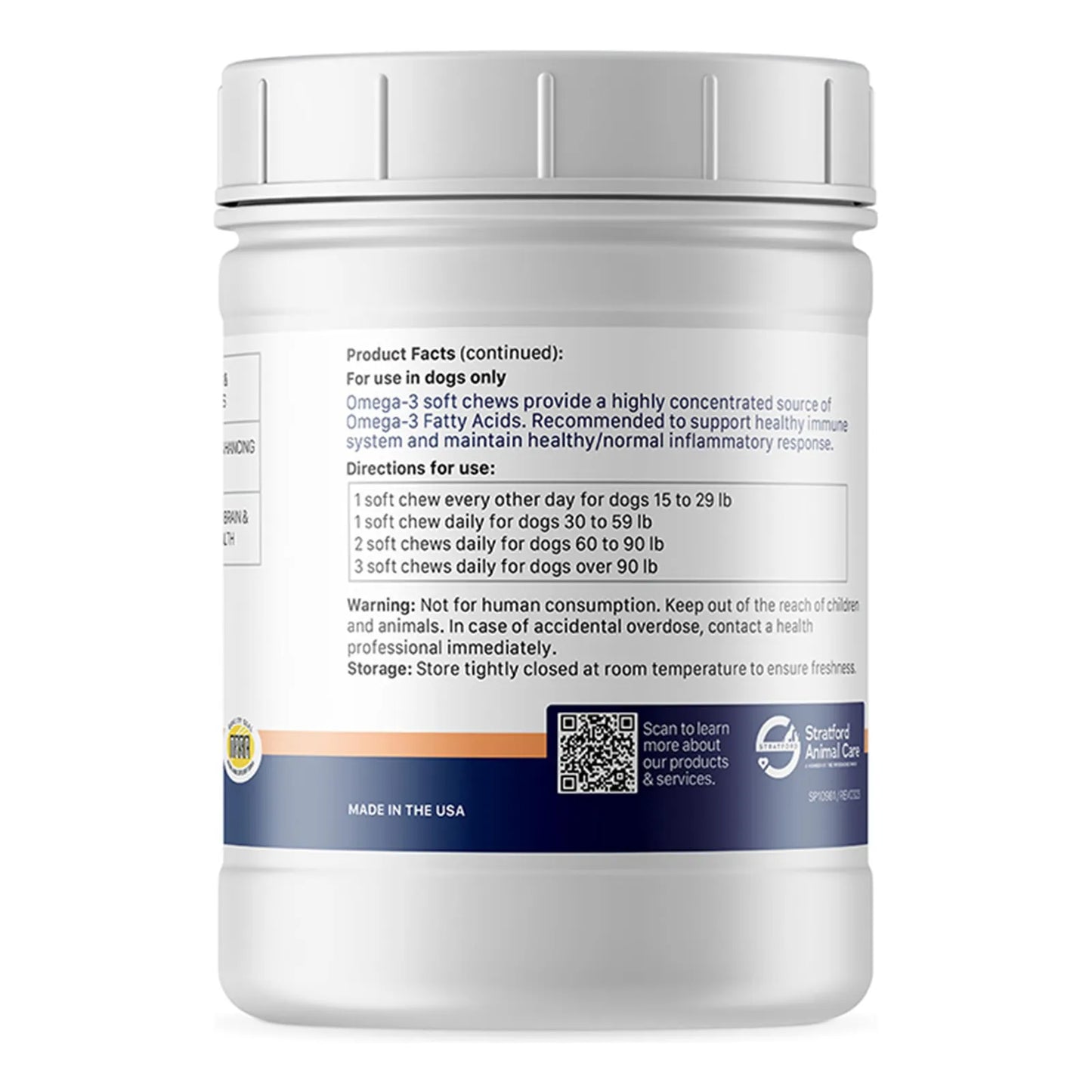 Masticables Suaves Omega 3 Aceite De Pescado Alta Potencia Para Perros
