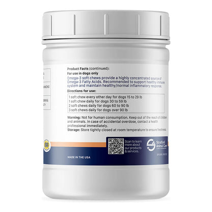 Masticables Suaves Omega 3 Aceite De Pescado Alta Potencia Para Perros