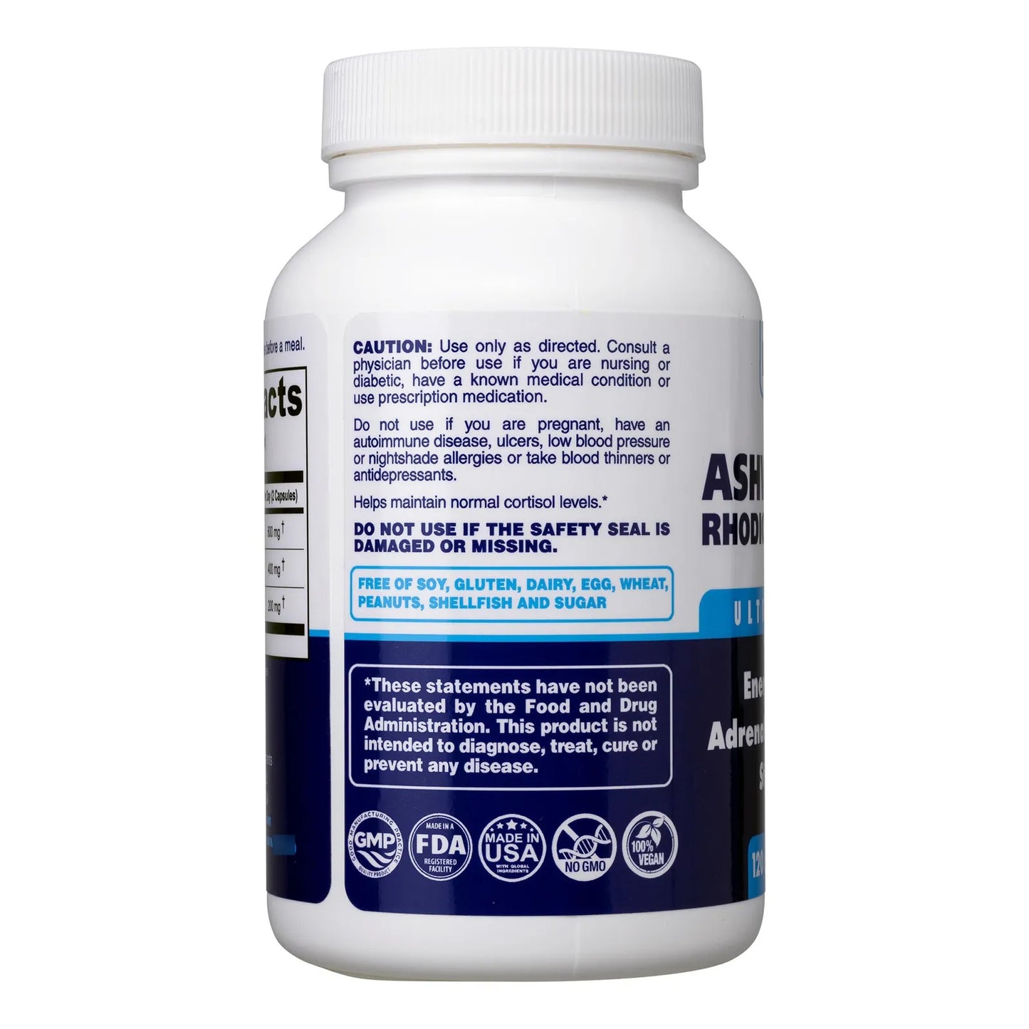 Suplemento Adaptogeno Ashwagandha Rhodiola L Teanina Relajacion Sueno Estado Animo
