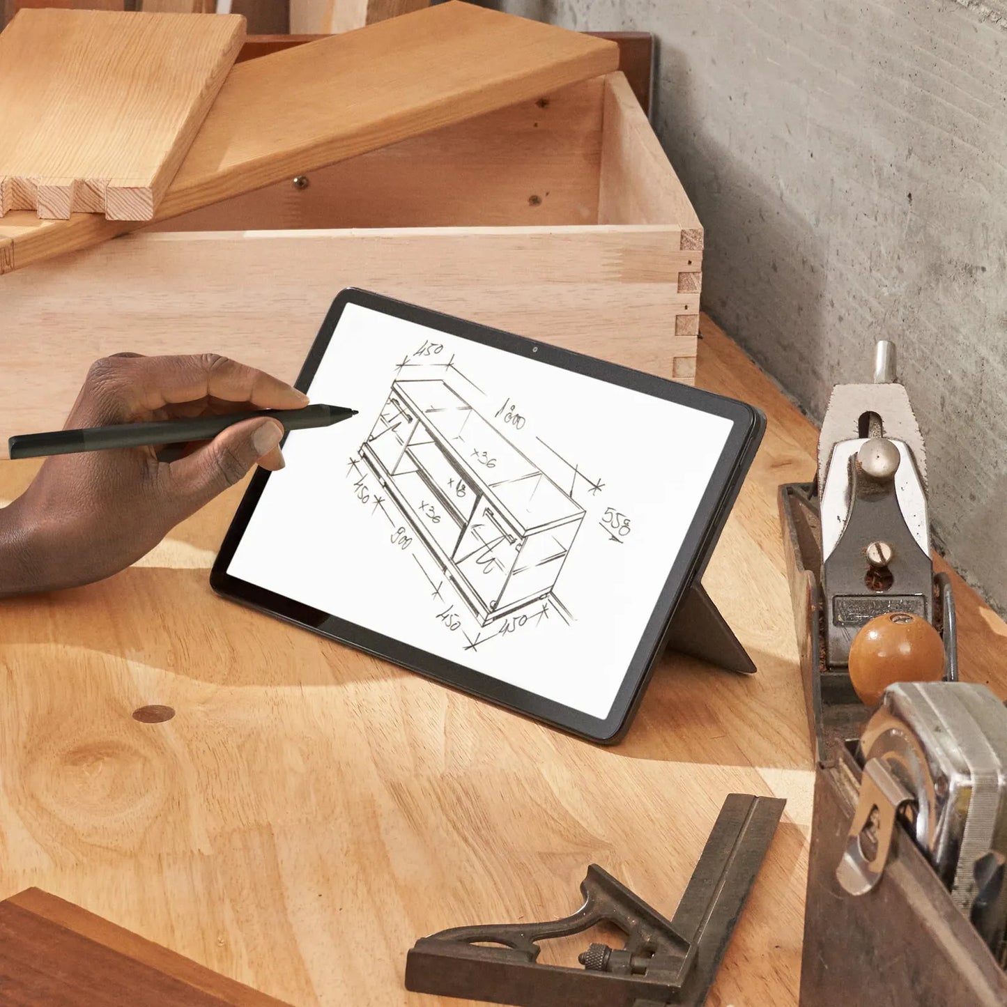 Lápiz Digital Stylus USI 2.0 Para Tabletas Fire Max 11 Y Fire HD 10 Con Batería Y Puntas De Repuesto