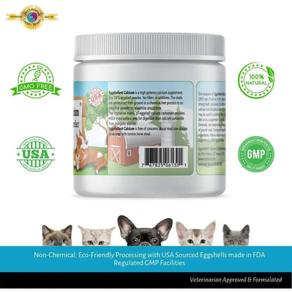 Calcio En Polvo Para Perros Y Gatos 454 Gramos Bajo En Fosforo Nutre Huesos Y Articulaciones
