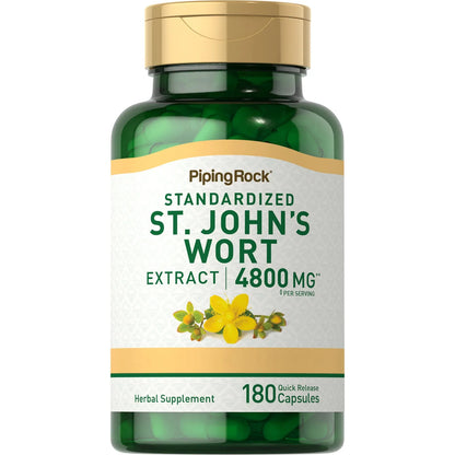 Cápsulas De Hierba De San Juan 4800 Mg 180 Unidades Extracto Estandarizado