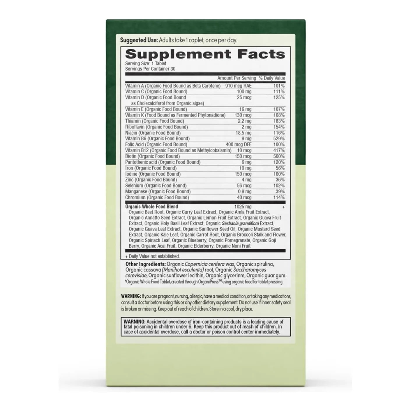 Multivitamínico Diario Para Mujer Con Hierro Y Vitamina B12 19 Vitaminas Energía Y Salud