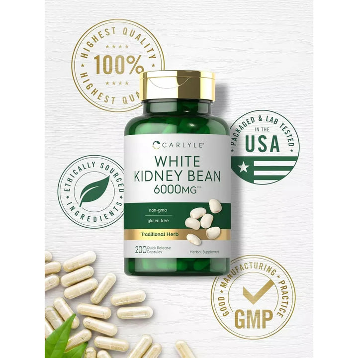 Bloqueador De Carbohidratos Frijol Blanco 6000 Mg 200 Cap - Imagen 5