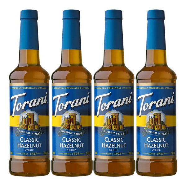 Jarabe Sin Azúcar Sabor Avellana Torani 750 Ml Pack X4 Importado
