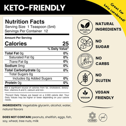 Extracto Natural De Sabor A Maíz Dulce 60 Ml Soluble En Agua Para Recetas Keto