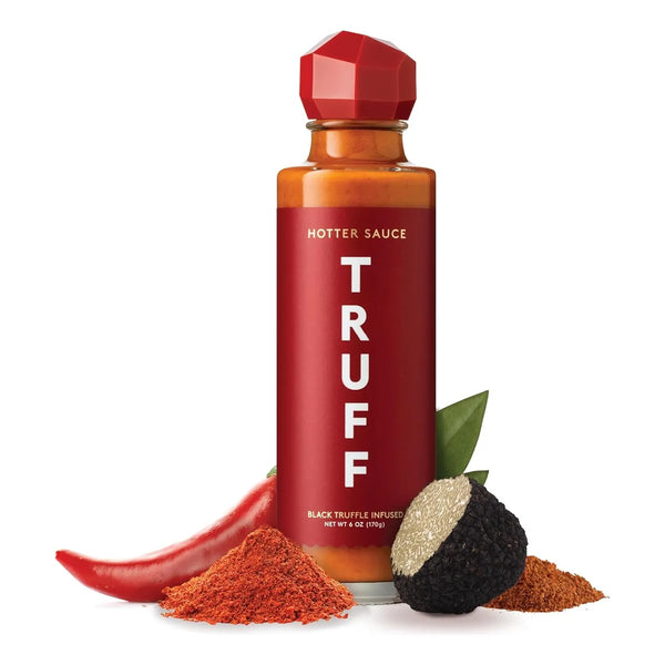 Salsa Picante Gourmet TRUFF Con Jalapeño Y Trufa Negra 6 Onzas