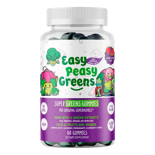 Gomitas Vegetarianas Diarias Para Niños EasyPeasyGreens Con 10 Extractos Vegetales